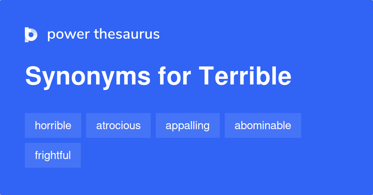 synonym of terrible