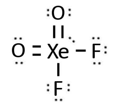 xeo2f2 lewis structure