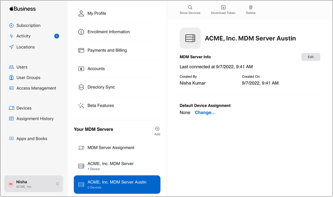 apple business manager login