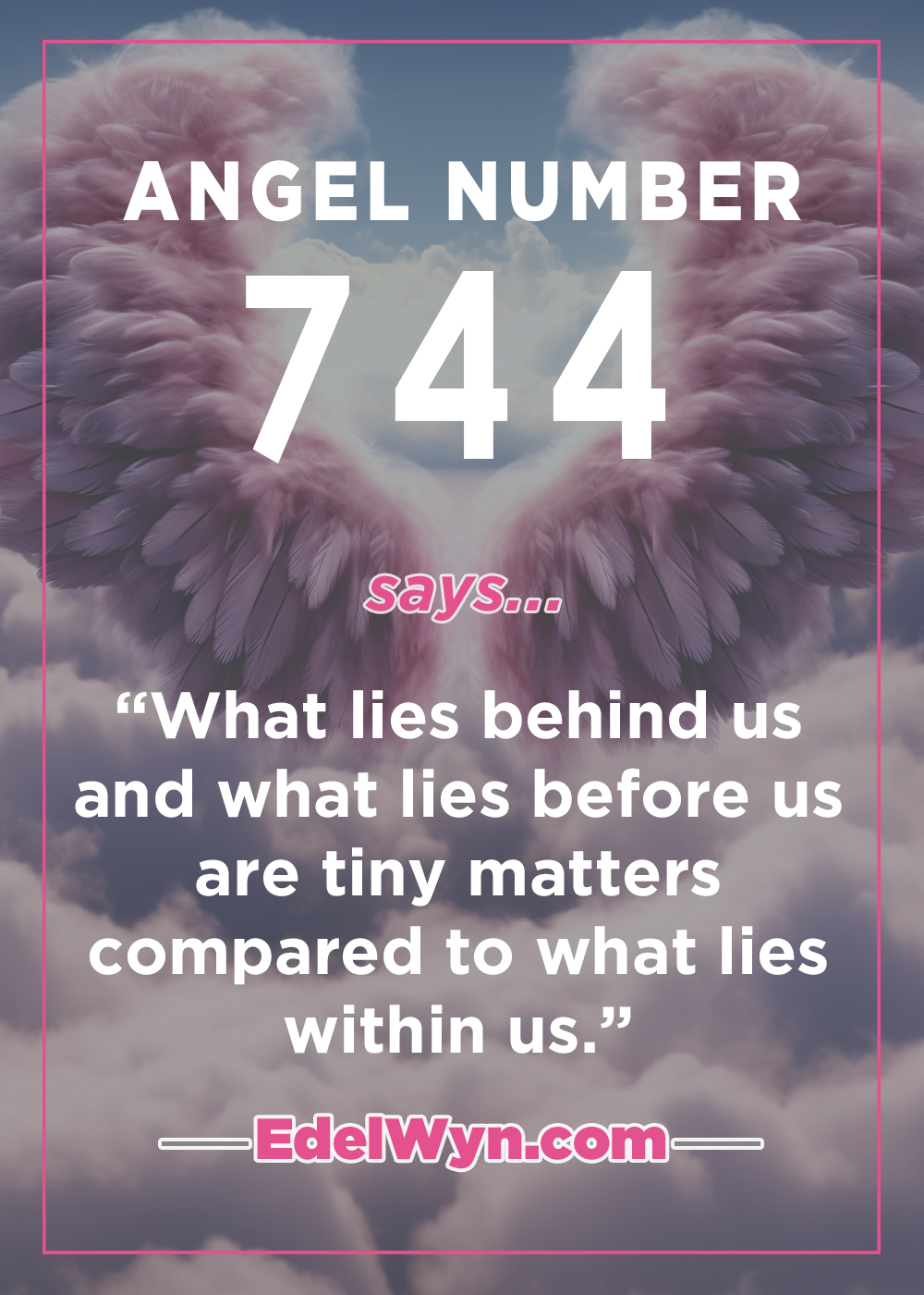 744 angel number meaning love