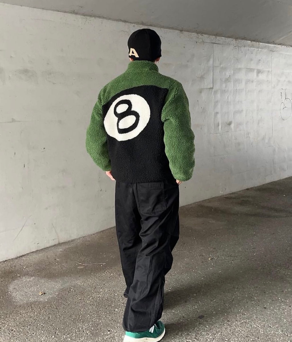 stussy 8 ball fleece