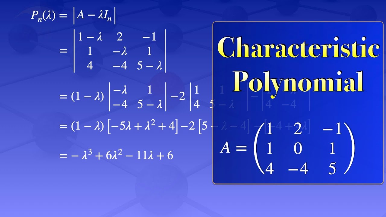 characteristic polynomial calculator