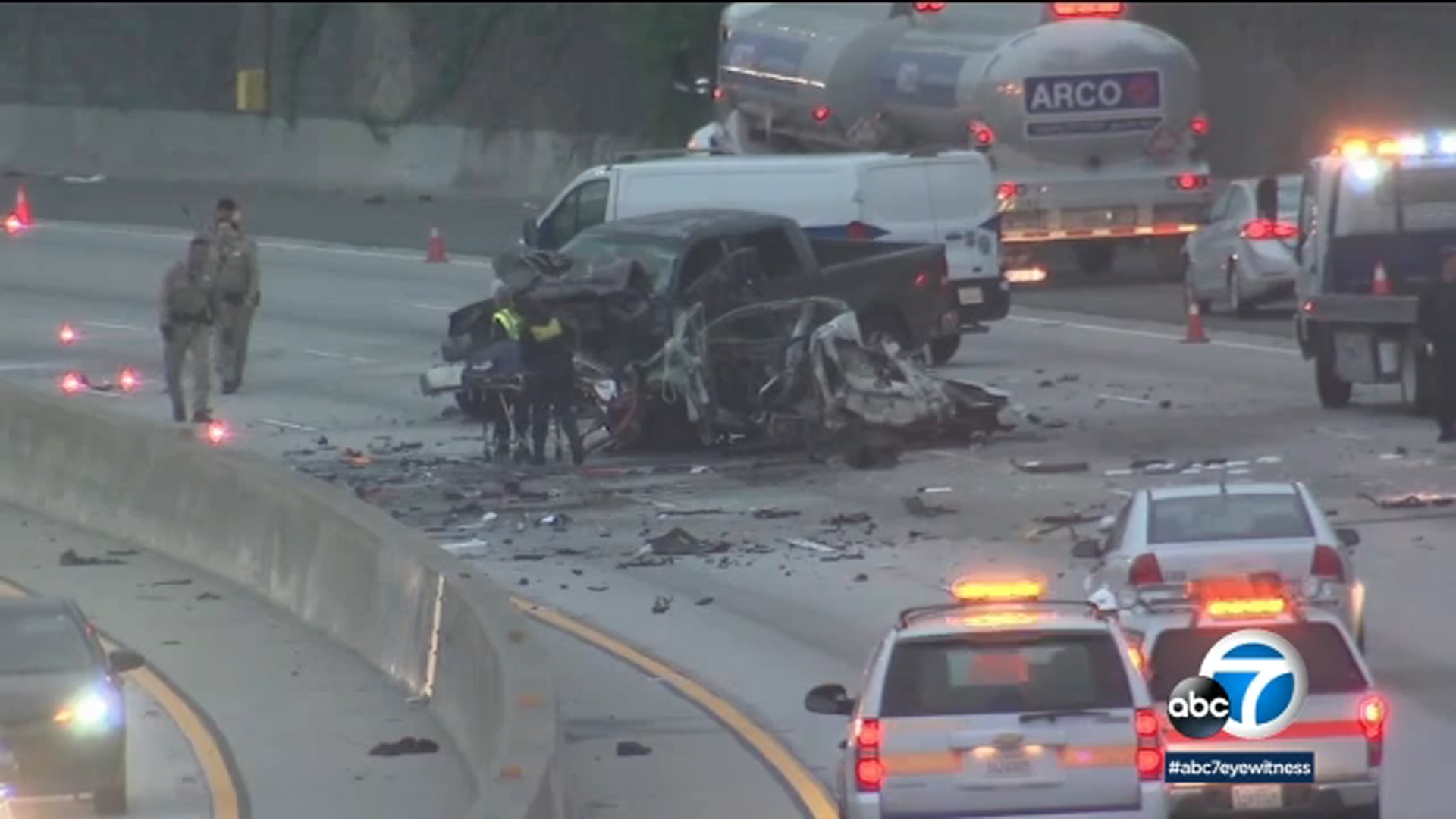 accident on freeway