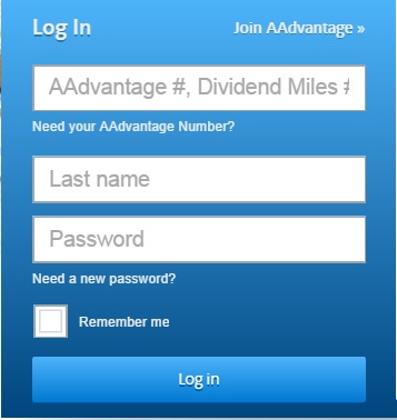 aadvantage login