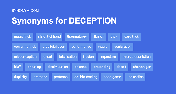 synonyms for deception