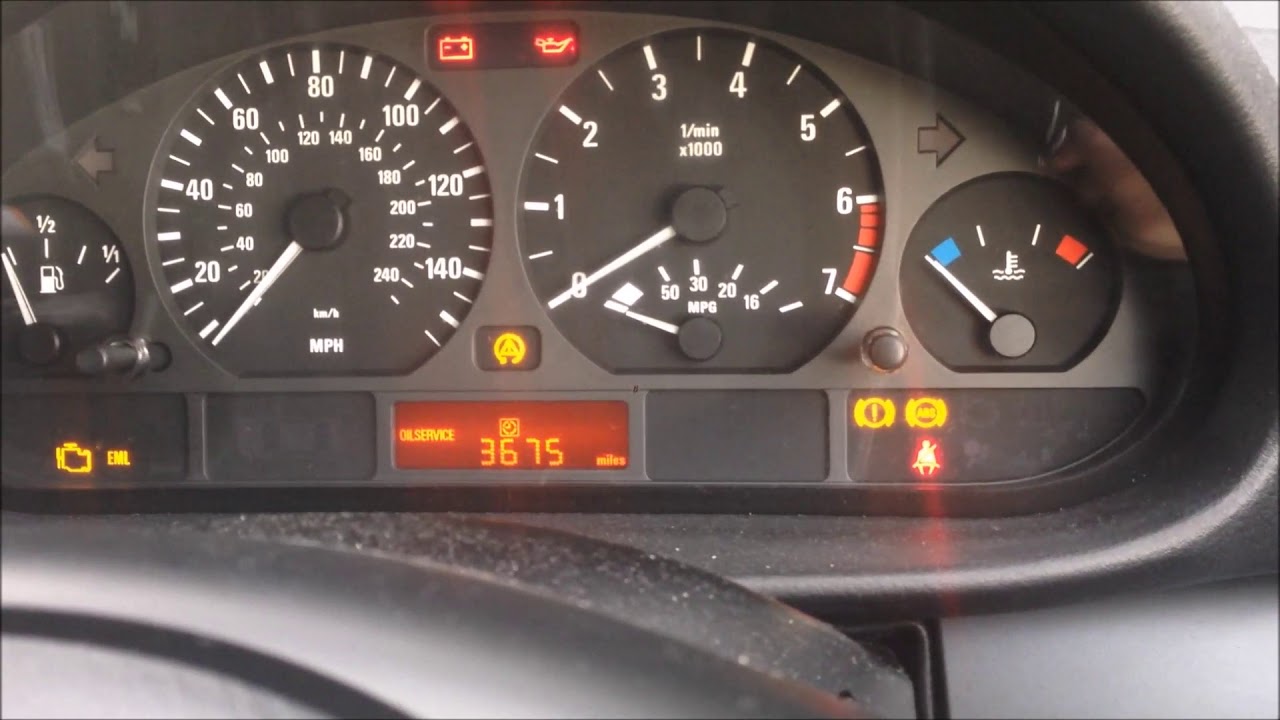 bmw e46 dashboard lights meaning