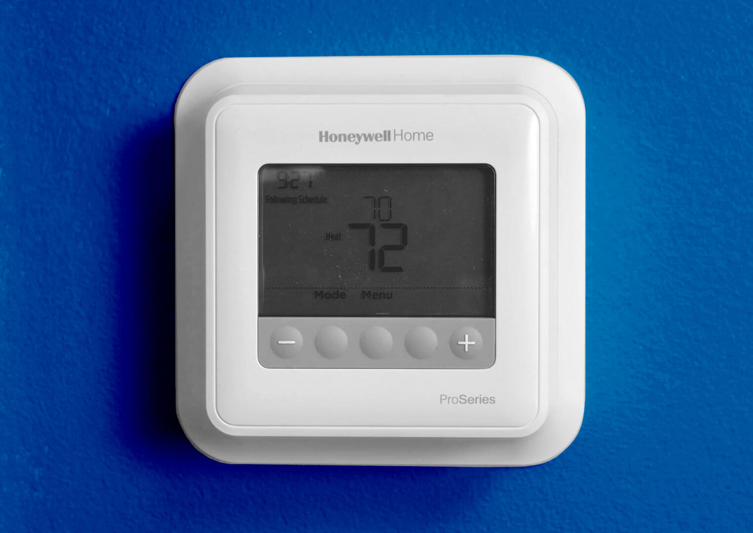 how to take a honeywell thermostat off the wall