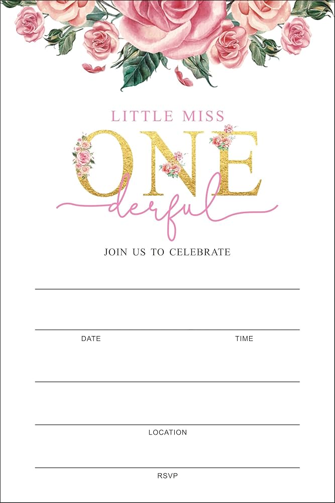 1st birthday invitation