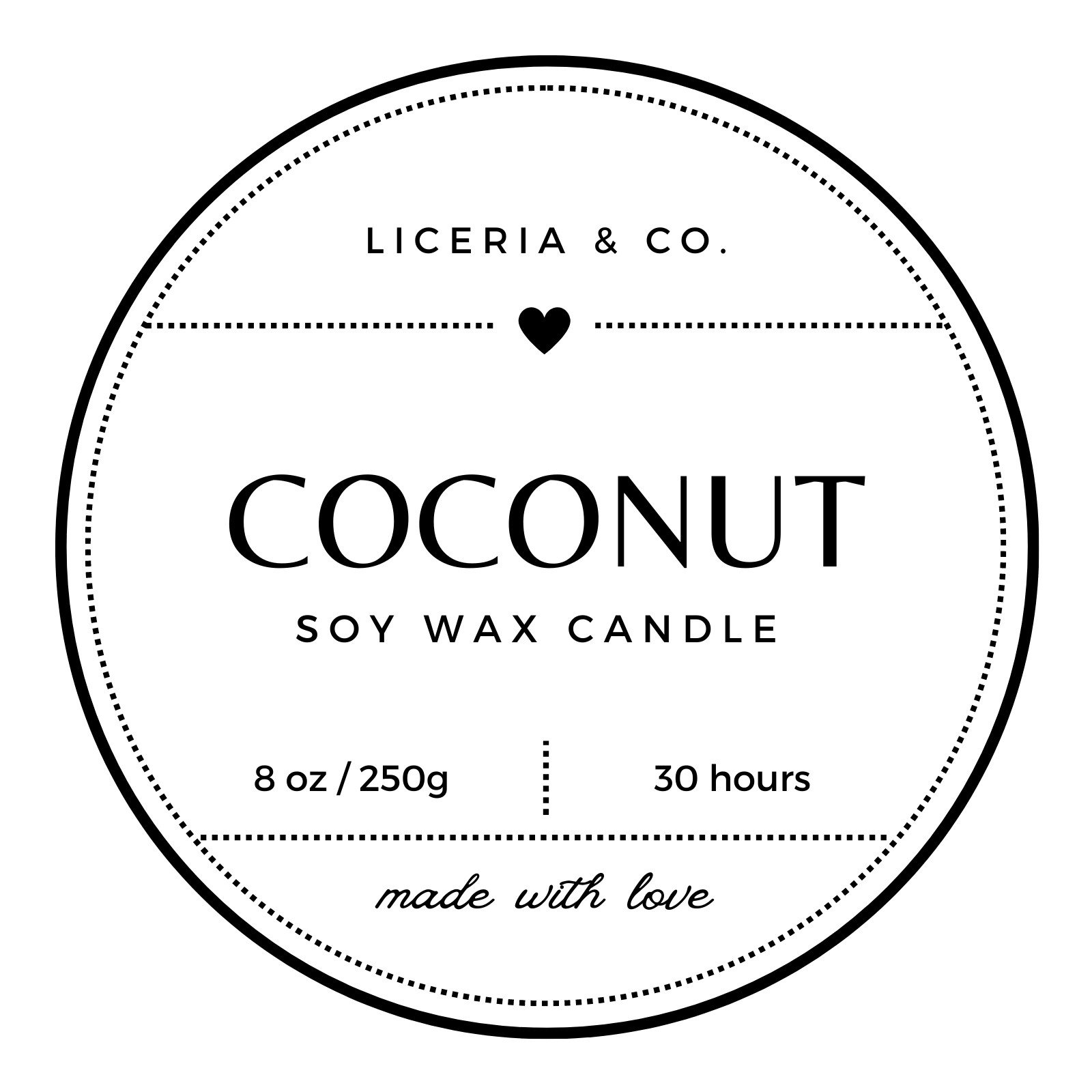 candle labels templates