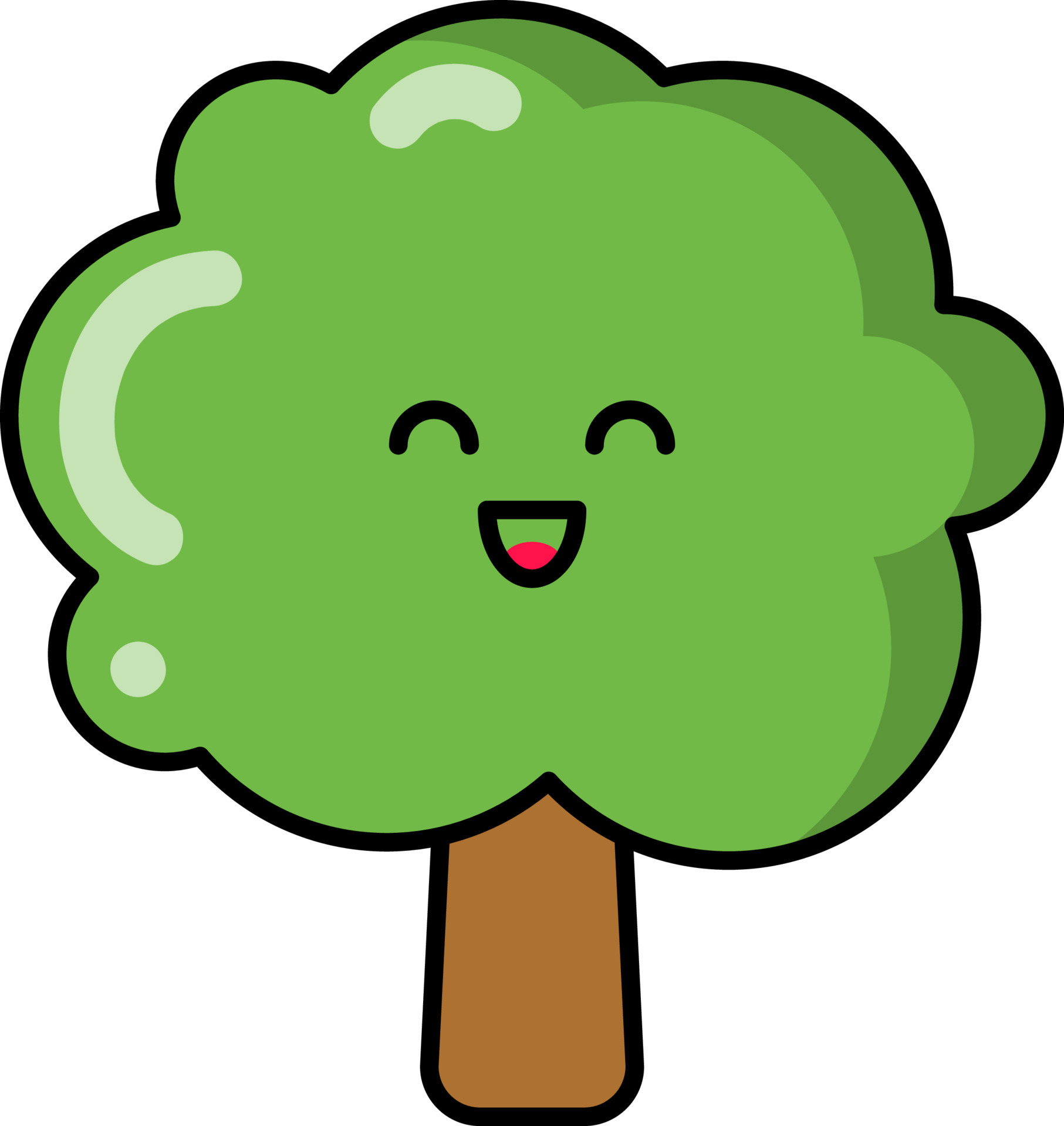 cute tree cartoon