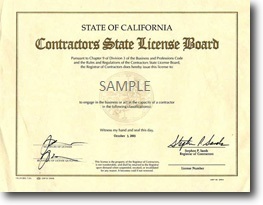 california general contractor license