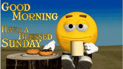 emoji drinking coffee gif