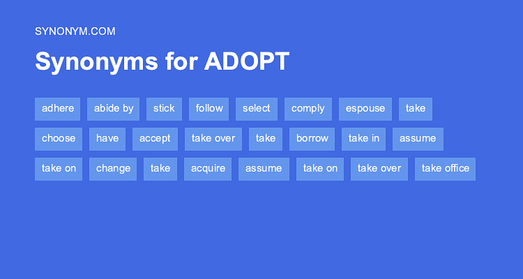 adoptive synonym