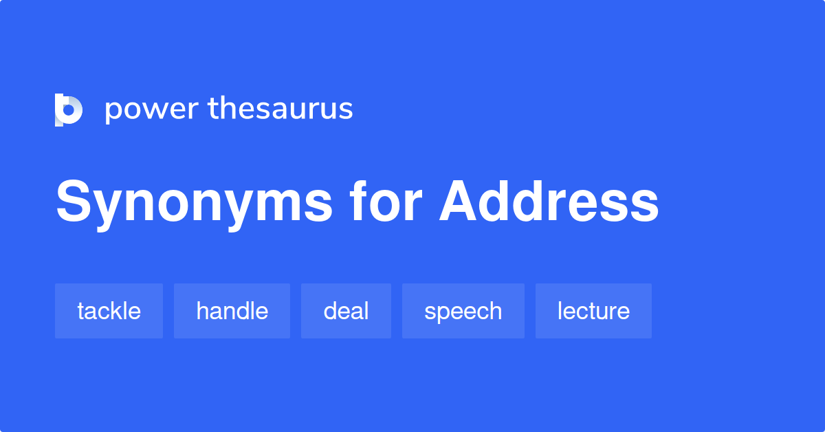 adress synonyms