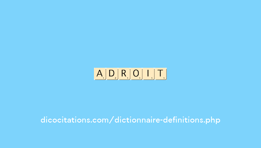 adroit synonyme