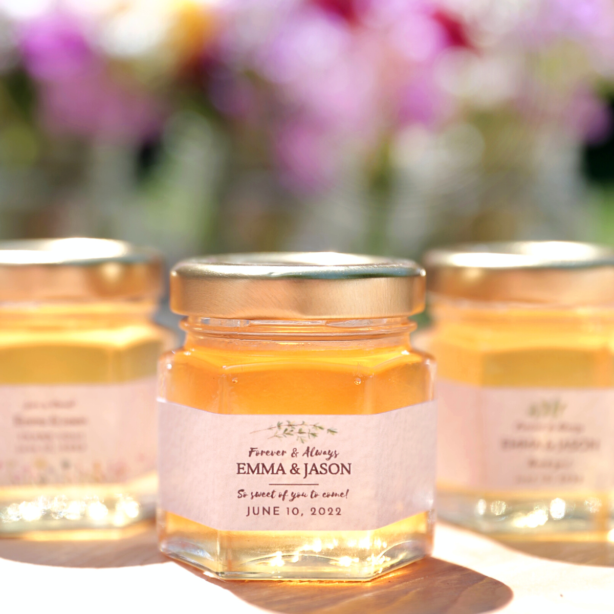 honey jar wedding favors