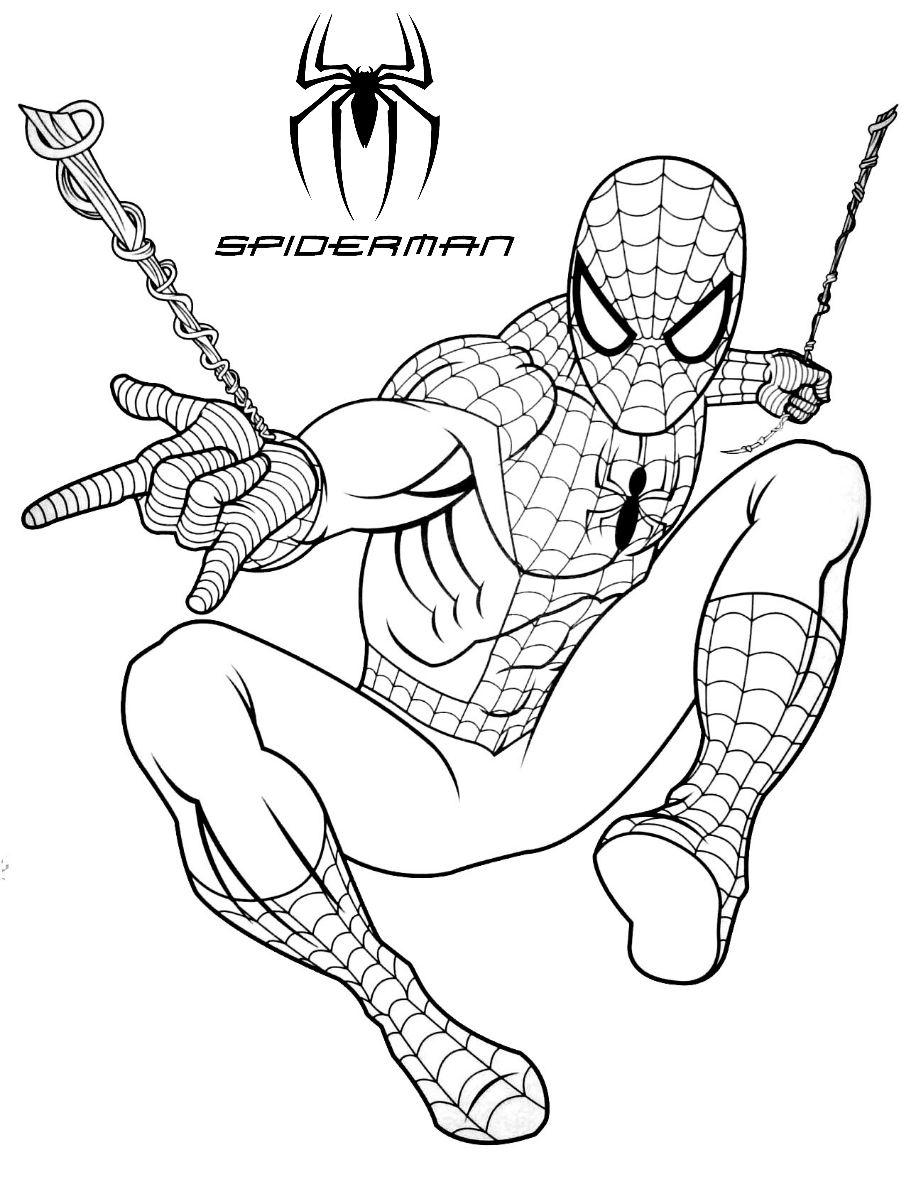 spiderman shooting a web