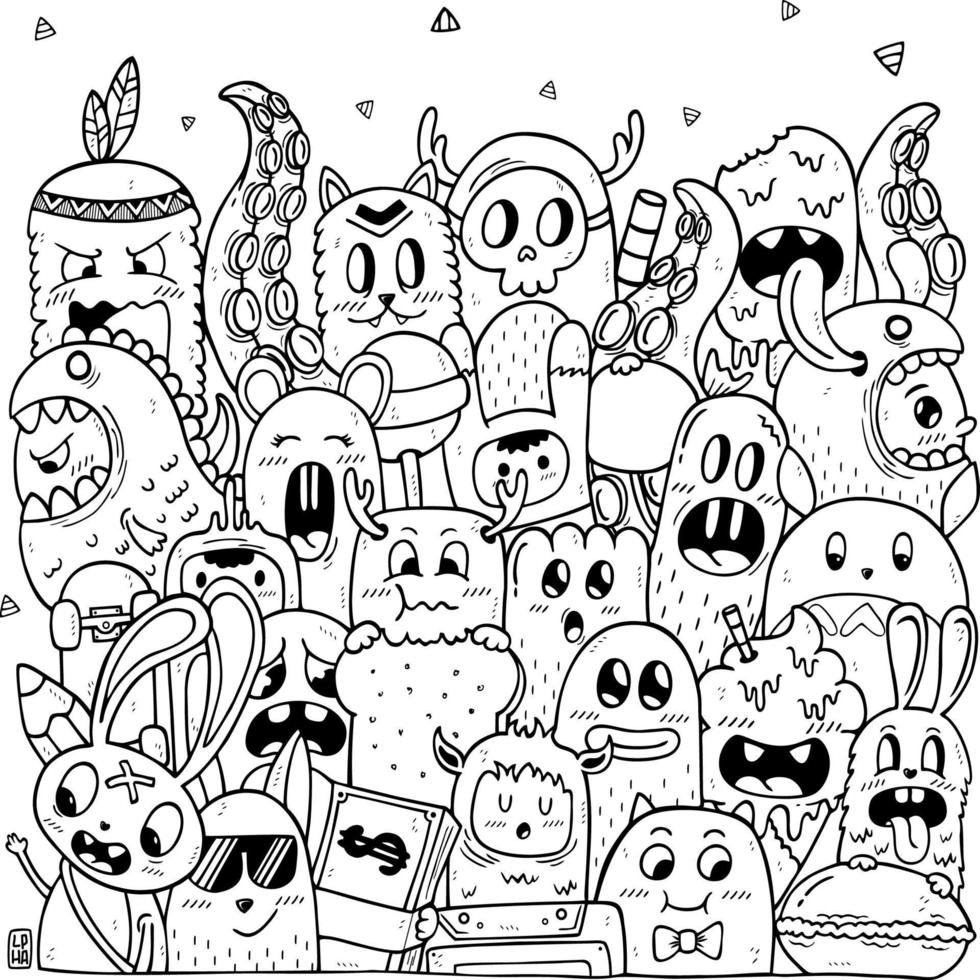 doodle coloring pages