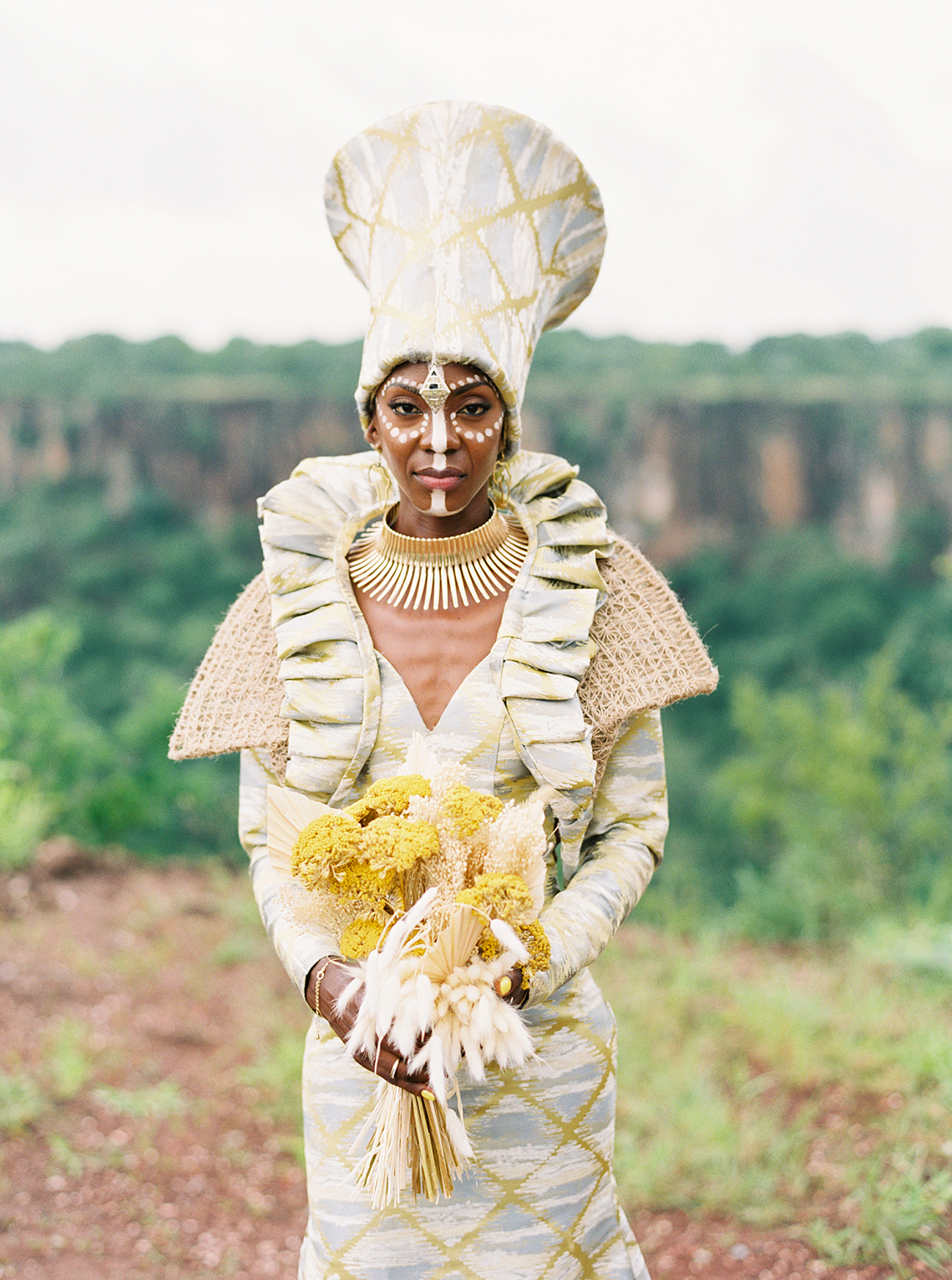 african inspired wedding dress