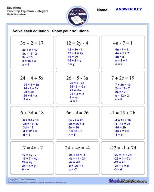 algebra 2 worksheets pdf with answer key