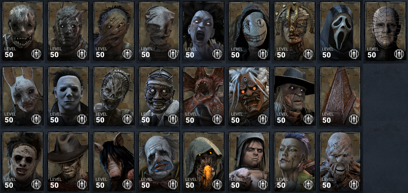 all killers in dead by daylight