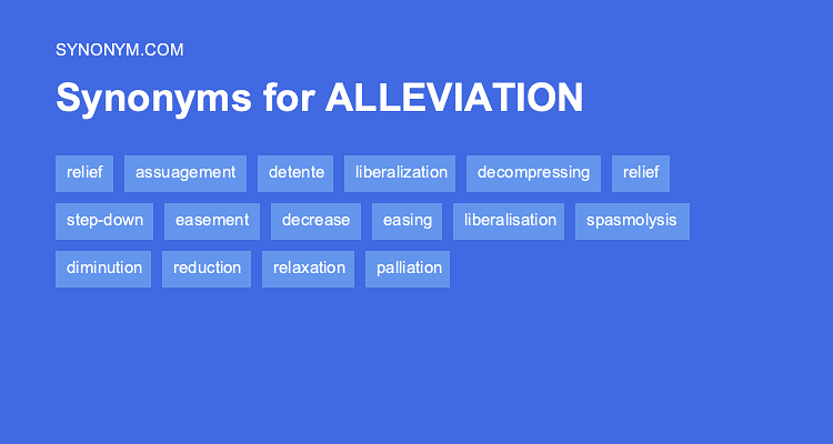 alleviation synonyms