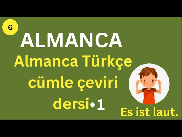 almanca türkçe çeviri