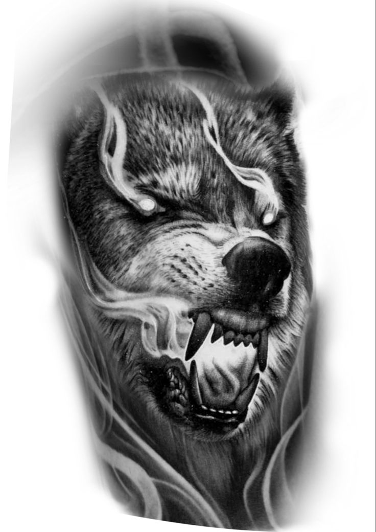 alpha wolf tattoo