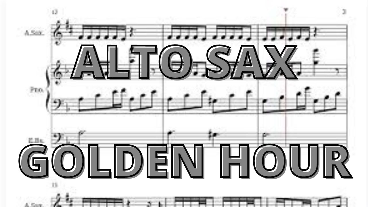 alto sax golden hour
