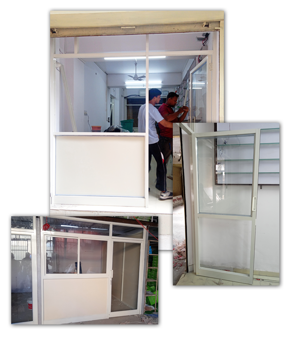 aluminium door fabricators near me