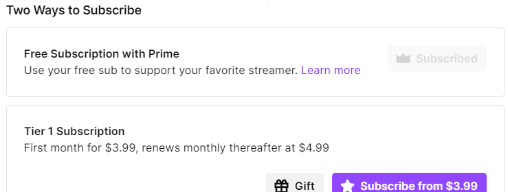 amazon prime twitch sub