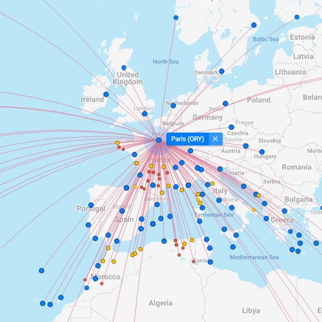 american airlines flight map