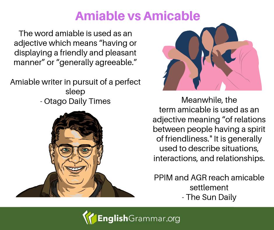 amiable meaning