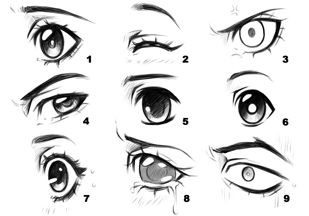 anime drawing ideas eyes