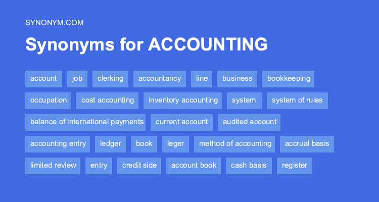 another word for accounts