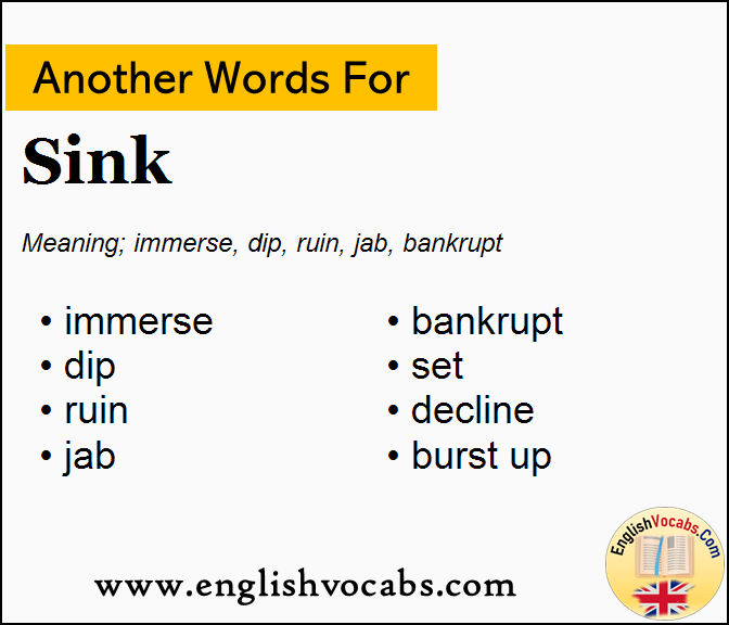 another word for sink