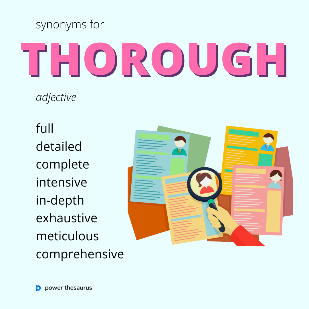 another word for thorough