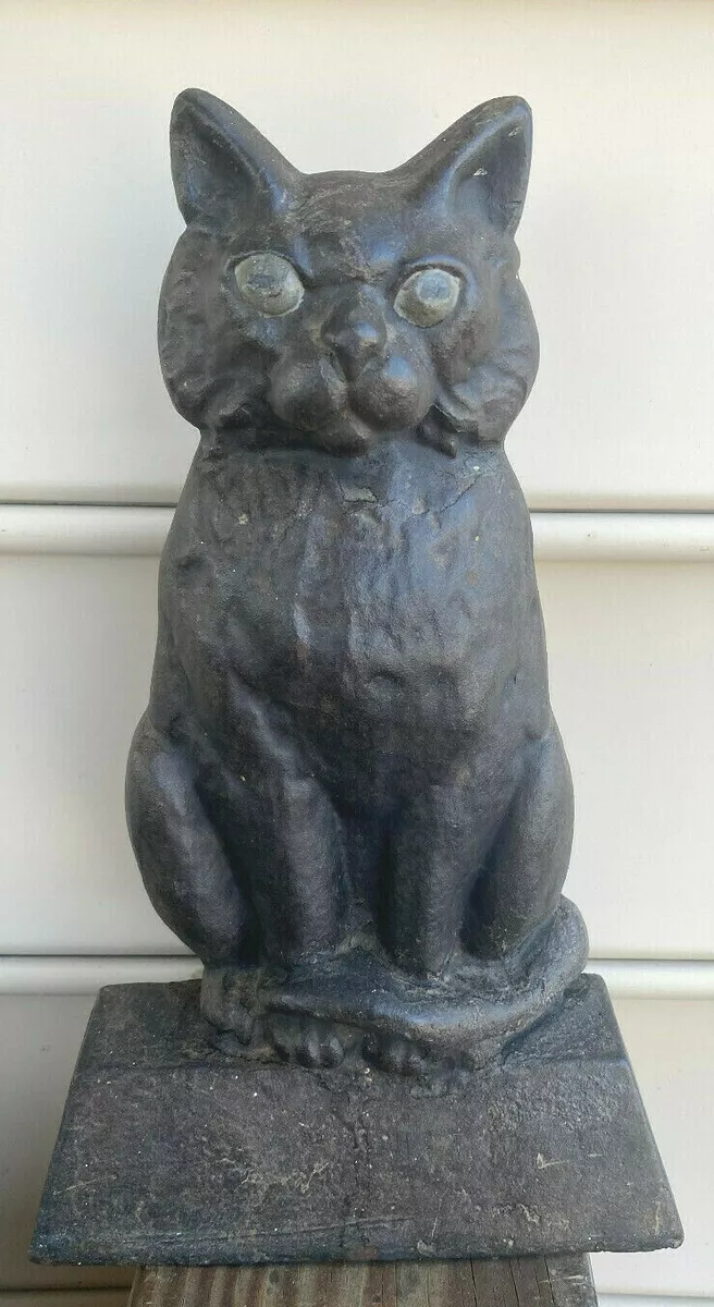 antique cast iron cat