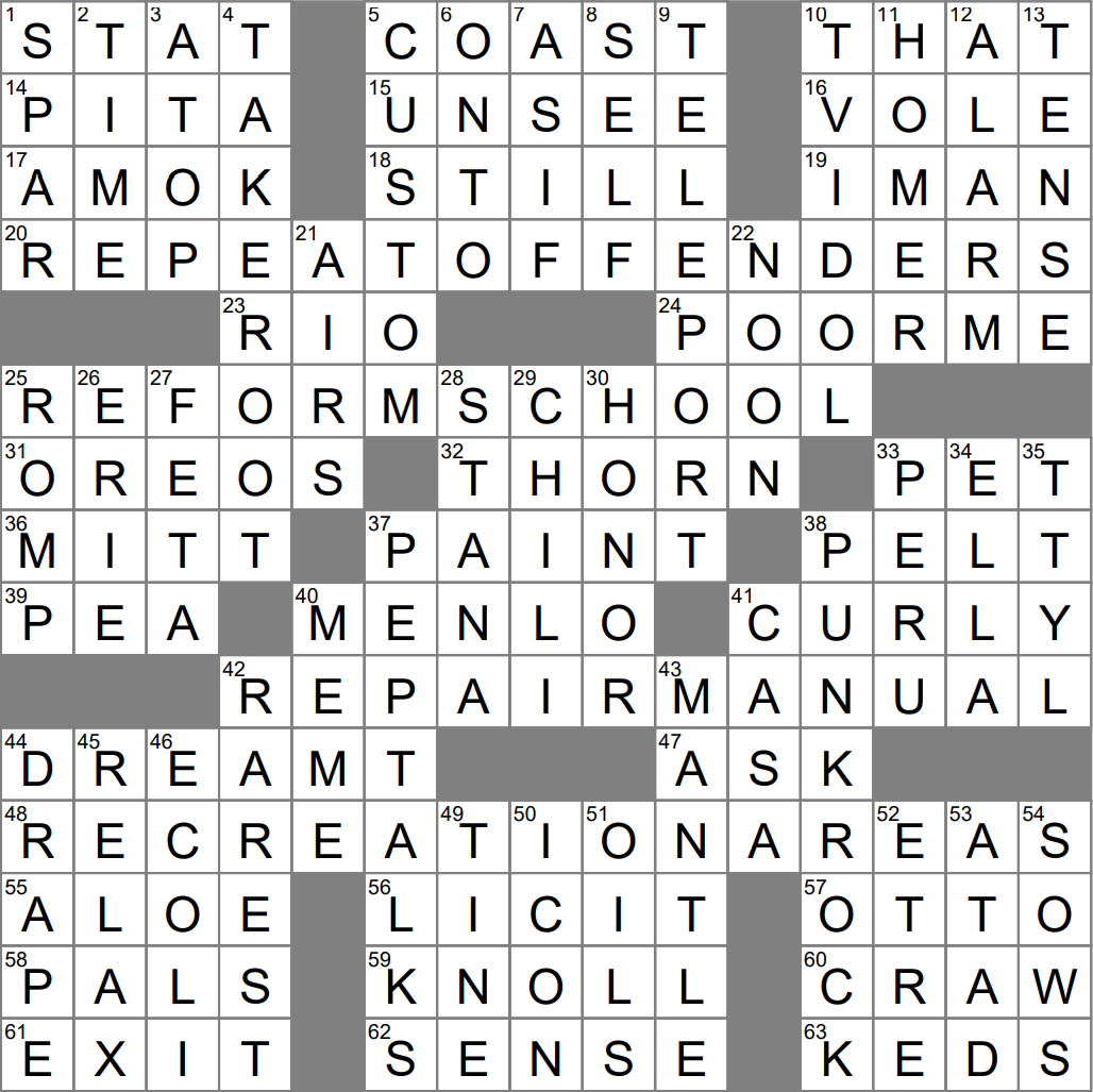 appearing crossword clue 7 letters