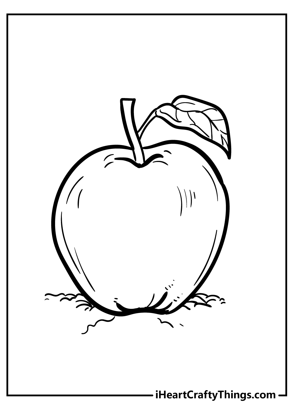 apple coloring pages free printable