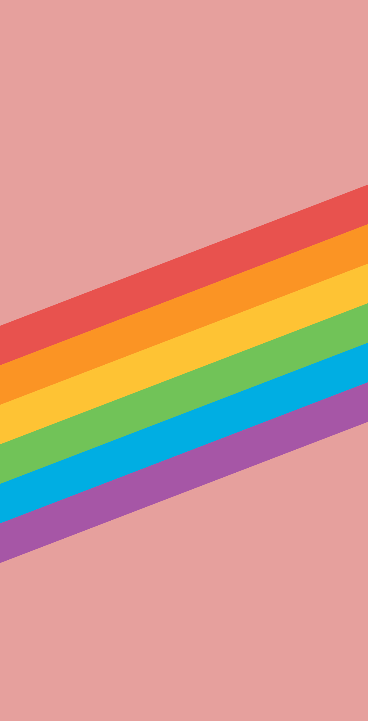 apple rainbow wallpaper