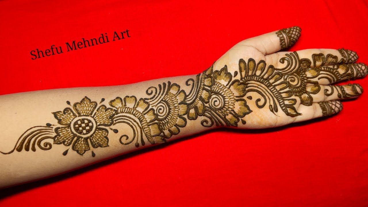 arabic mehndi design front full hand