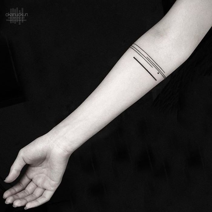 arm tattoo minimalist