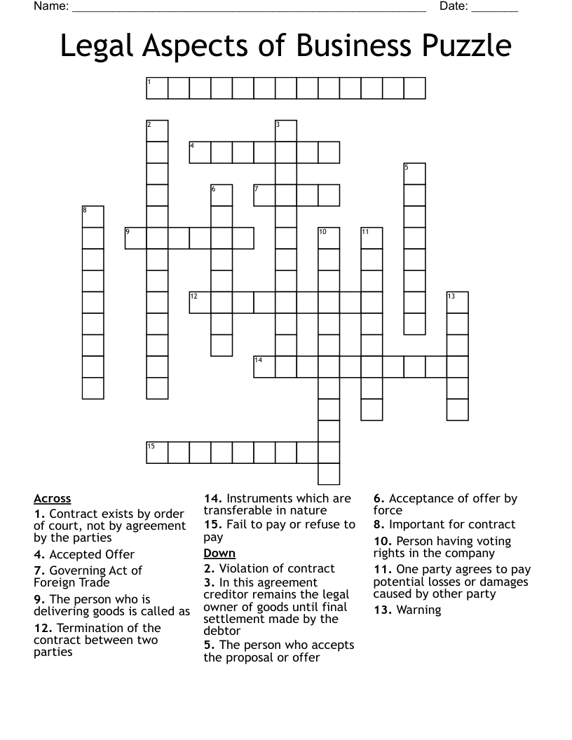 aspect crossword