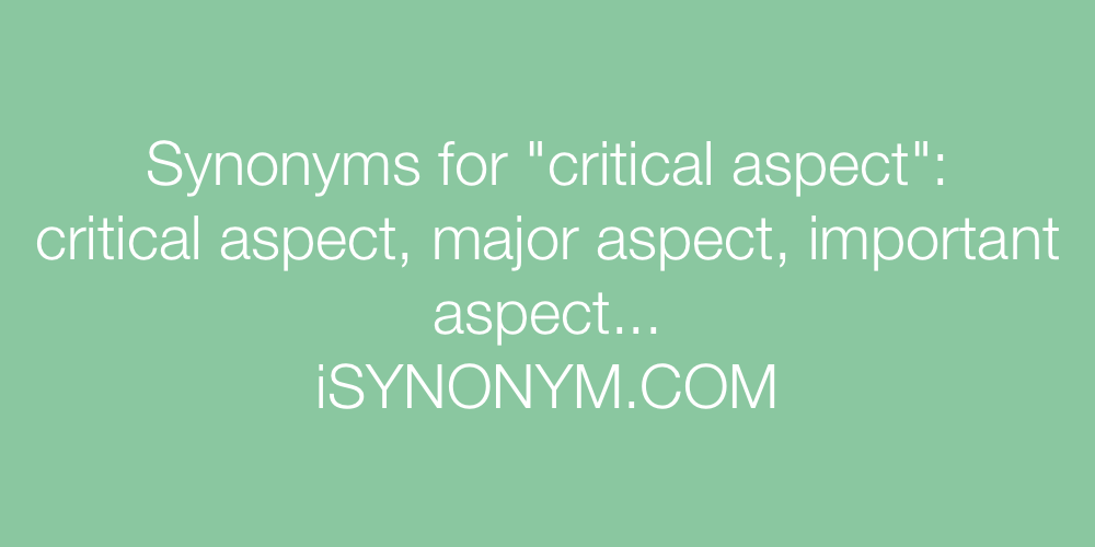 aspect synonym