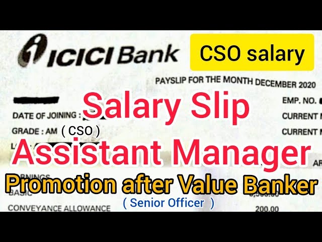 assistant manager icici bank salary