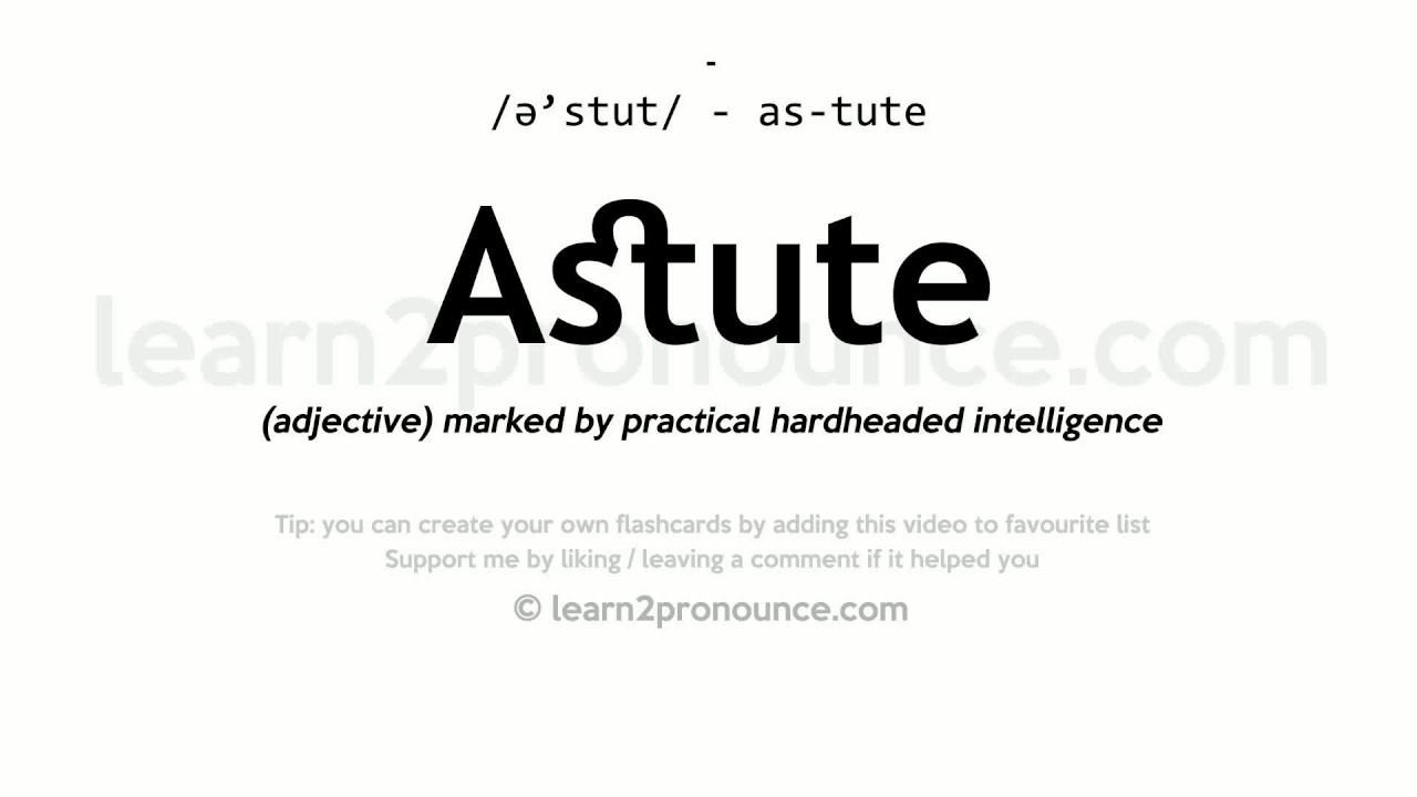 astute definition