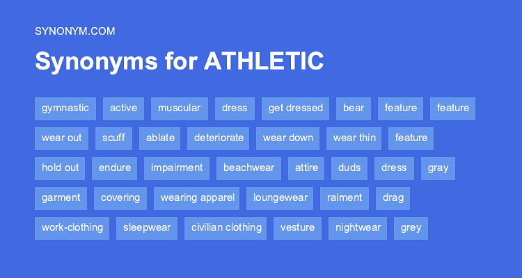 athletic thesaurus