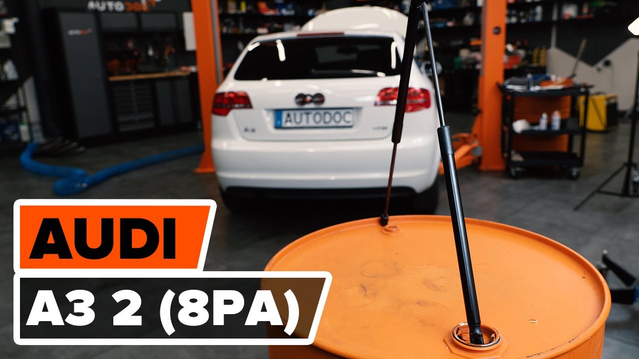 audi a3 boot strut replacement