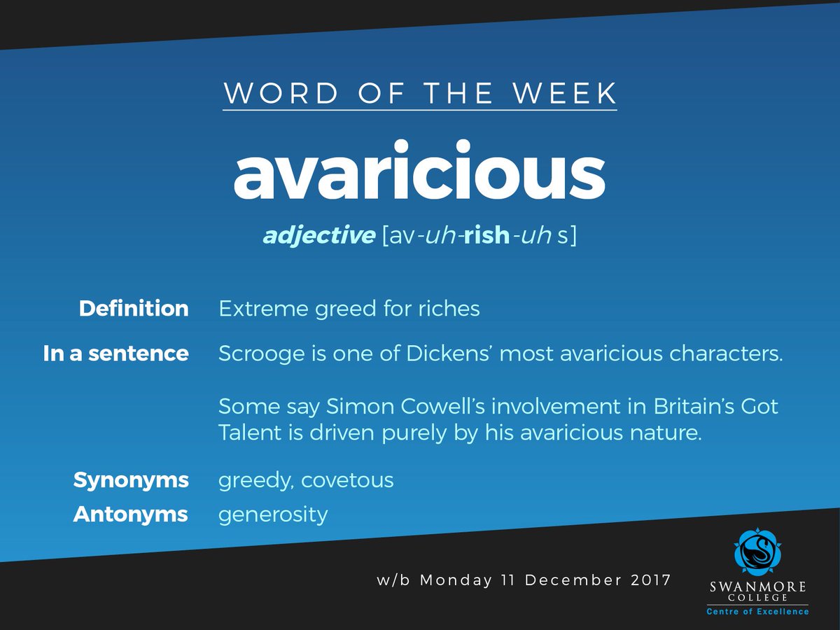 avarice antonym